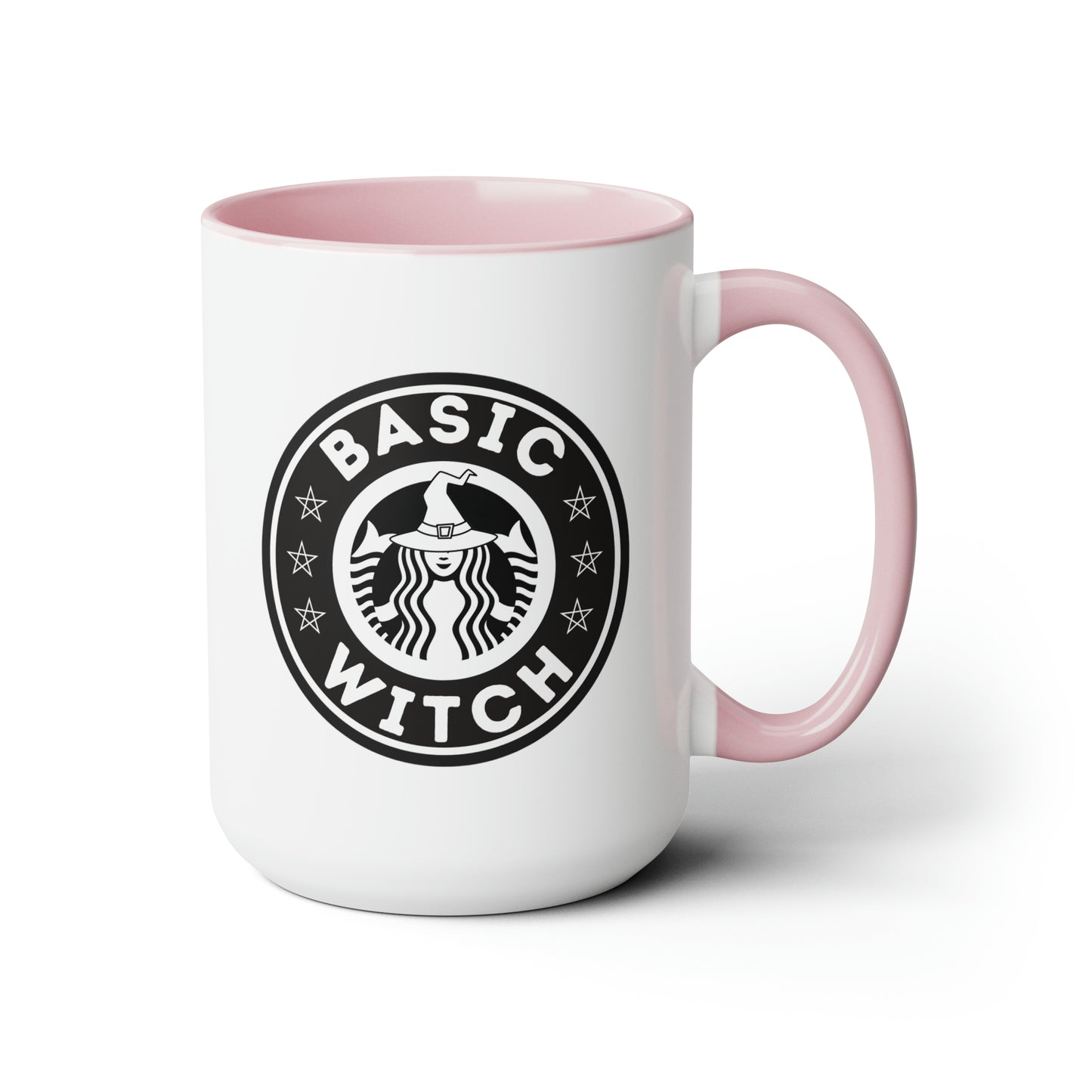 Two-Tone Coffee Mugs, 15oz - Basic Witch