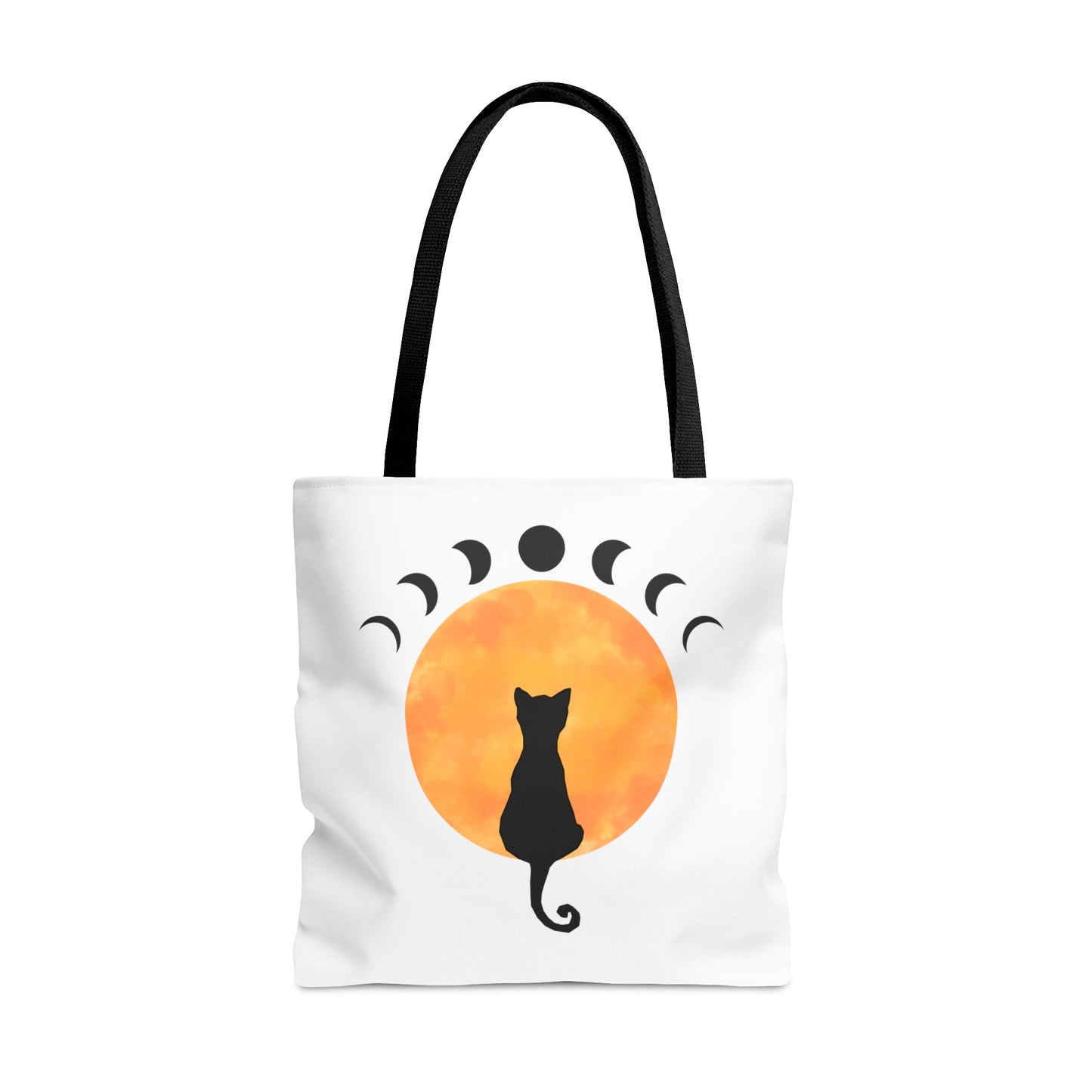 Tote Bag - Black Cat Moon Phases