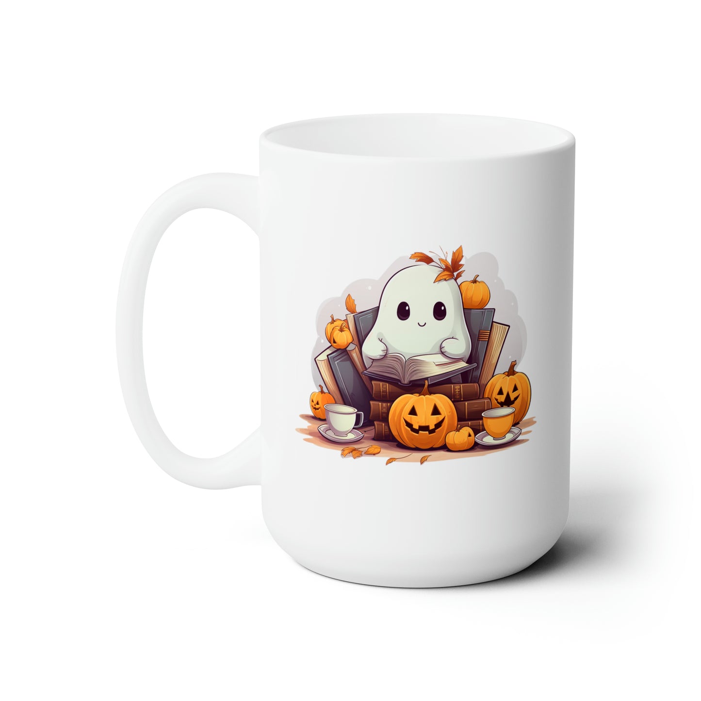 Ceramic Mug 15oz - Cute Ghost