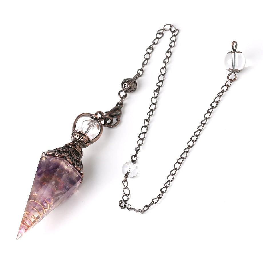 Chakra Healing Crystals Pendulum for Divination